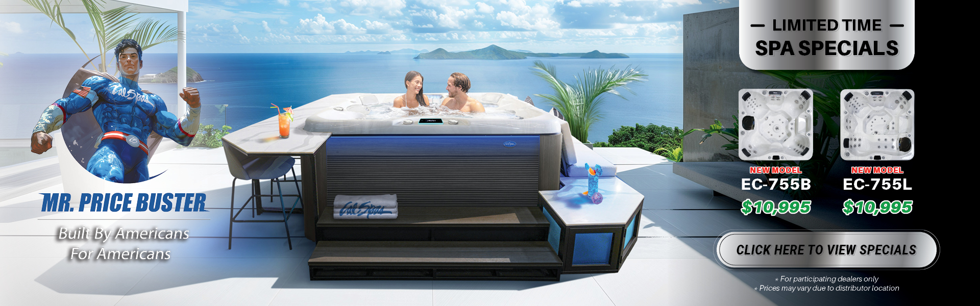 Calspas hot tub being used in a family setting - Frankford